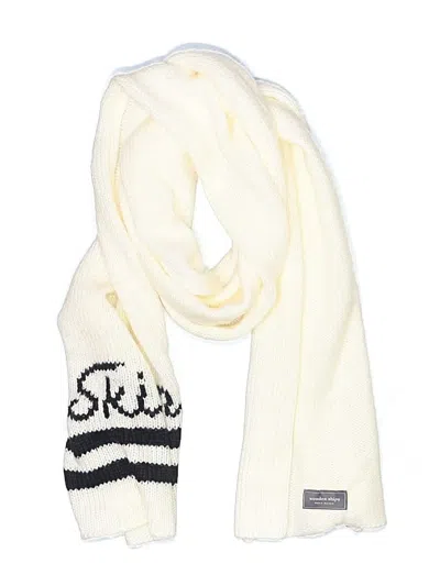Pre-owned Wooden Ships Scarf In Ivory
