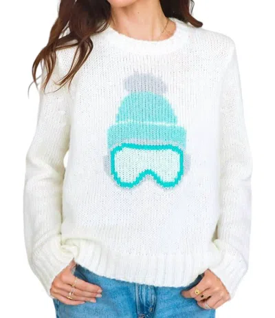 Wooden Ships Ski Babe Sweater In Pure Snow In Multi