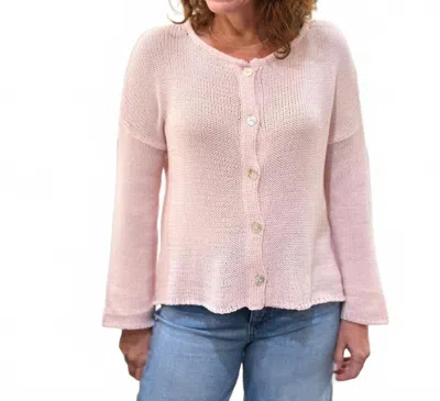 Wooden Ships Sonnet Cotton Cardigan In Caprice Pink