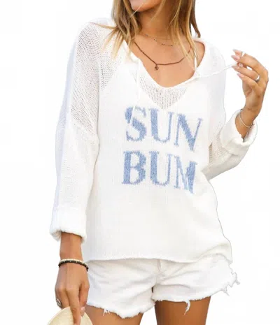 Wooden Ships Sun Bum Sweater In White