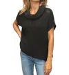 Wooden Ships Tasha Cowl Neck Sweater In Black In Black