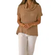 Wooden Ships Tasha Cowl Neck Sweater In Cashew In Multi