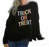 Wooden Ships Trick Or Treat Crew Sweater In Black In Black