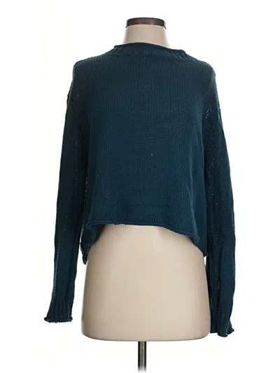 Pre-owned Wooden Ships Turtleneck Sweater In Teal