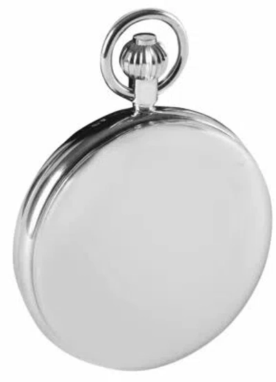 Pre-owned Woodford Reserve Woodford Twin Time Zone Double Full Hunter Skeleton Mechanical Pocket Watch In Silver