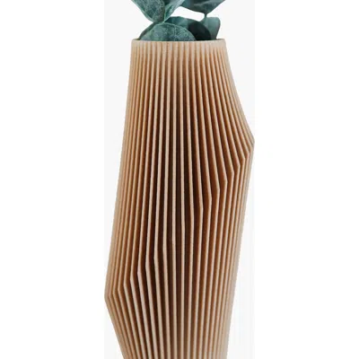 Woodland Pulse Nova Boho Vase In Cream Beige