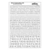 Woodland Scenics 45 Degree Numbers Usa Gothic - Sliver