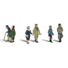 Woodland Scenics Couples In Coats - Ho Scale, 6 Piece
