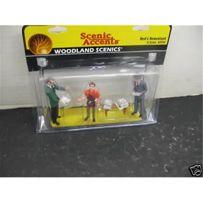 Woodland Scenics G Neds News Stand Figure Set