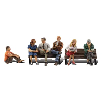 Woodland Scenics People Sitting - N Scale, 6 Piece