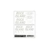 Woodland Scenics Rock Island Box Car Soft Touch Dry Transfers