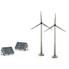 Woodland Scenics Scene-a-rama Scene Setters Alternative Energy Set - Wind Turbines & Solar Panels - Pack Of 2