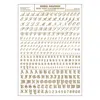 Woodland Scenics Script & Old English - Gold