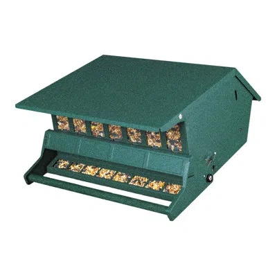 Woodlink Hopper Bird Feeder In Green
