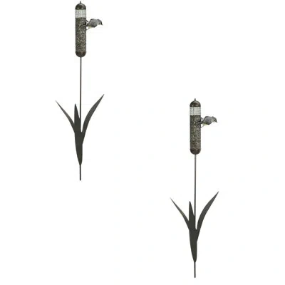 Woodlink Metal Stake Decorative Bird Feeder In Green