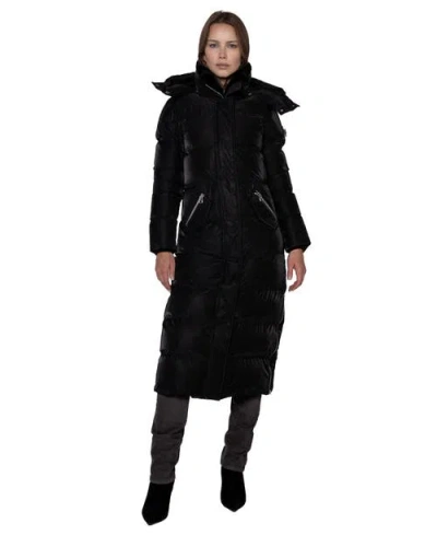 Woodpecker Bird Of Paradise Quilted Coat In Black
