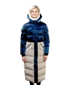 Woodpecker Bird Of Paradise Quilted Coat In Blue