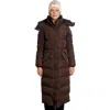 Woodpecker Bird Of Paradise Quilted Coat In Brown
