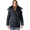 Woodpecker Bumnester 3/4 Length Quilted Coat In Blue