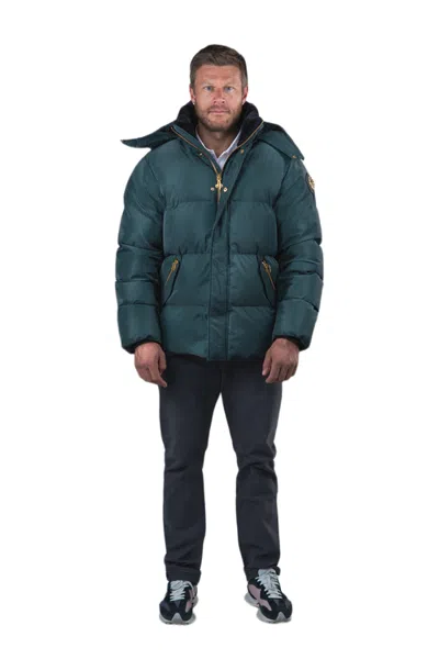 Woodpecker Bumnester 3/4 Length Quilted Coat In Blue