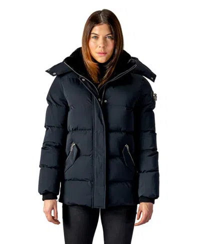 Woodpecker Bumnester 3/4 Length Quilted Coat In Matte Black