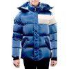 Woodpecker Men's Bumnester Heavy Weight Hooded Puffer Jacket In Mercury Marine