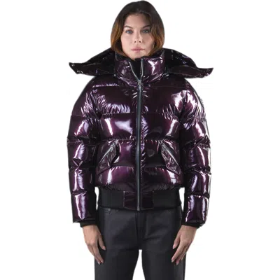 Woodpecker Long Robin Medium Weight Coat Extra Long Sleeves! In Glossy Purple