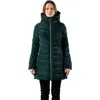 Woodpecker Long Robin Medium Weight Coat In Green