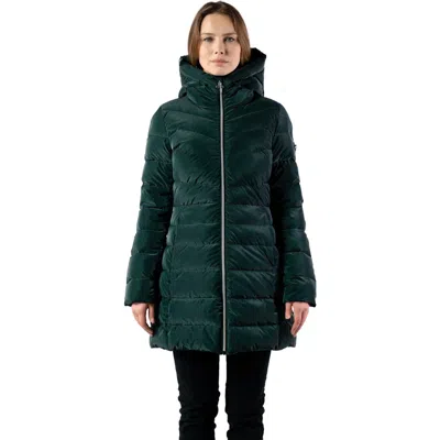 Woodpecker Long Robin Medium Weight Coat In Green