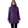 Woodpecker Long Robin Medium Weight Coat In Purple