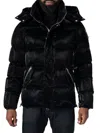 Woodpecker Bumnester Water Resistant Hooded Puffer Jacket In All Wet Black