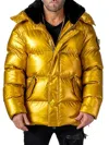 Woodpecker Men's Bumnester Heavy Weight Puffer Jacket In Gold