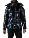 Woodpecker Men's Bumnester Heavy Weight Puffer Jacket In Oily Black