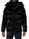 Woodpecker Bumnester Water Resistant Hooded Puffer Jacket In Black