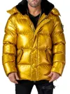 Woodpecker Men's Bumnester Hooded Puffer Jacket In Gold