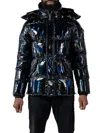 Woodpecker Men's Bumnester Hooded Puffer Jacket In Oily Black