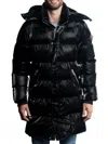 Woodpecker Men's Penguin Heavy Weight Puffer Parka In All Wet Black