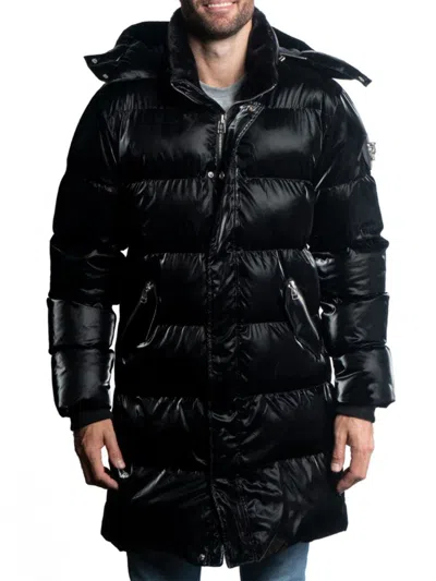 Woodpecker Men's Penguin Heavy Weight Puffer Parka In All Wet Black