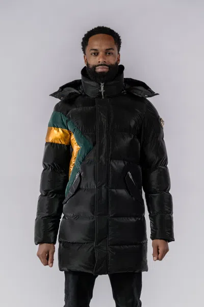 Woodpecker Men's Penguin Long Length Quilted Coat In Black