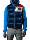 Woodpecker Men's Quilted Puffer Vest In Blue