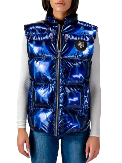 Woodpecker Men's Quilted Puffer Vest In Blue