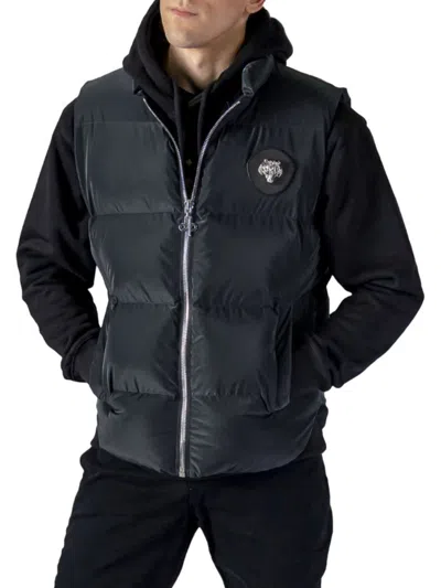Woodpecker Men's Quilted Puffer Vest In Black