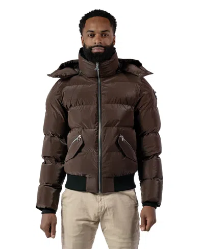 Woodpecker Men's Woody Bomber Quilted Coat In Brown
