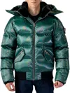 Woodpecker Men's Woody Hooded Bomber Puffer Jacket In Avocado