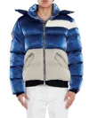 Woodpecker Men's Woody Hooded Bomber Puffer Jacket In Mercury Mars