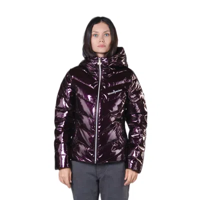 Woodpecker Robin Medium Weight Coat In Glossy Purple