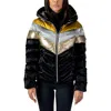Woodpecker Women's Robin Hooded Puffer Jacket In Firebird
