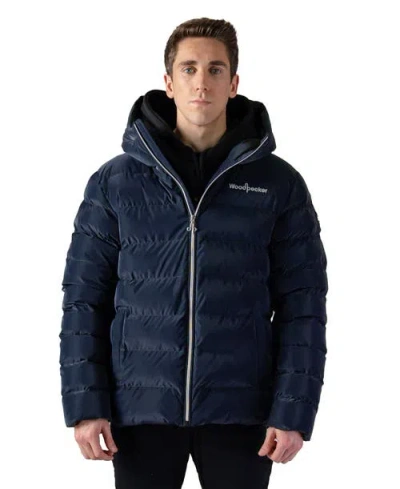 Woodpecker Sparrow Medium Weight Coat In Blue