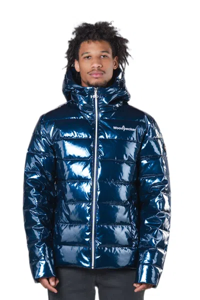 Woodpecker Sparrow Medium Weight Coat In Blue