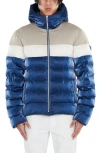 Woodpecker Men's Sparrow Medium Regular Fit Puffer Jacket In Mercury Marine